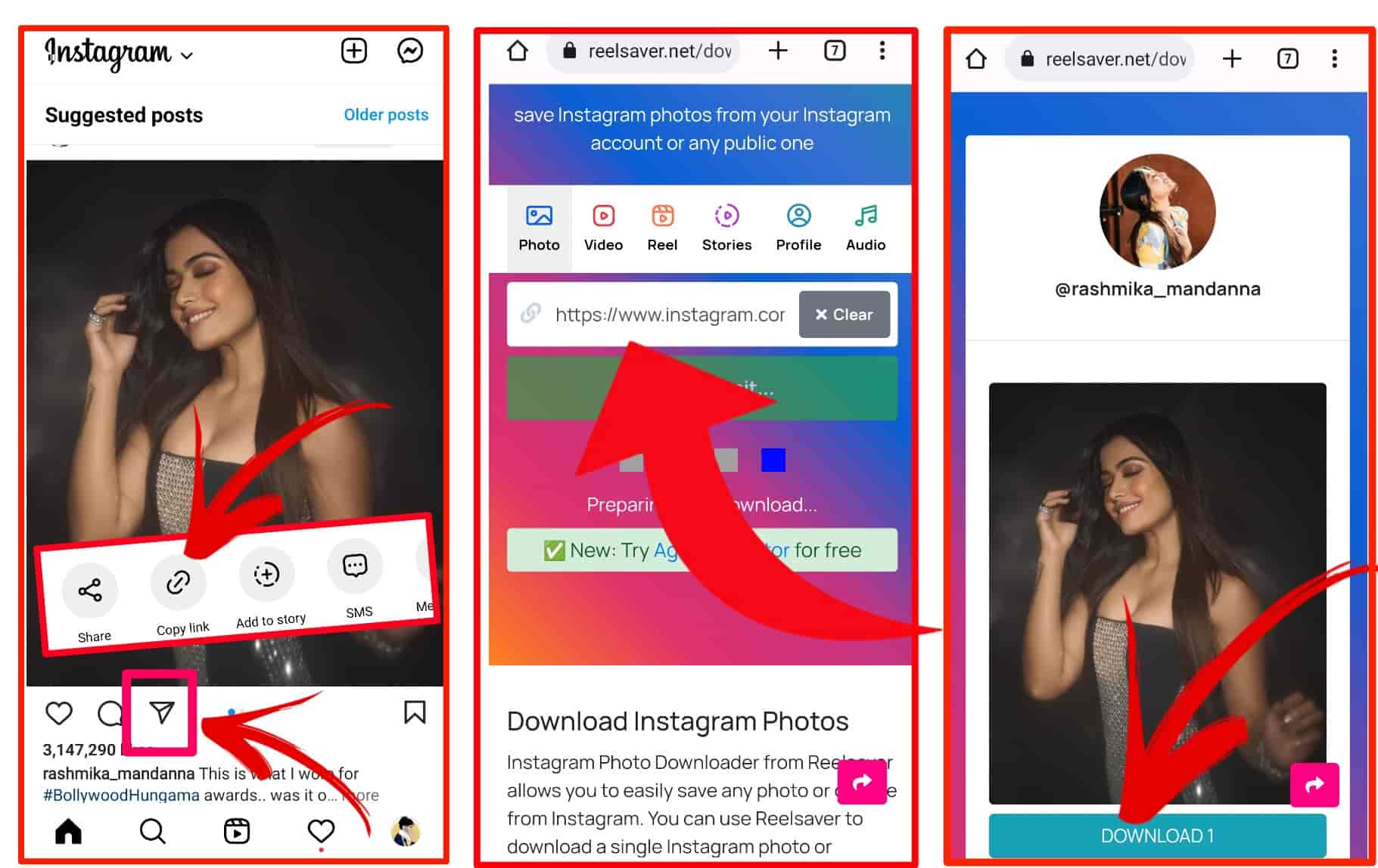 how to download instagram foto's